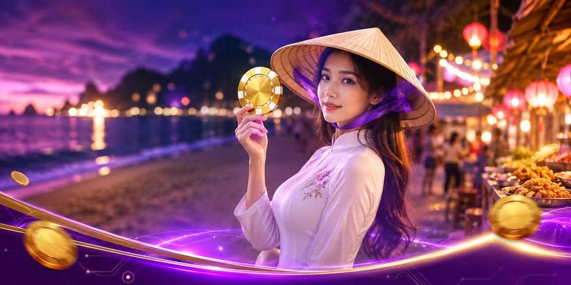 Côn Đảo với nón lá minh họa chương trình cashback và thanh toán VND